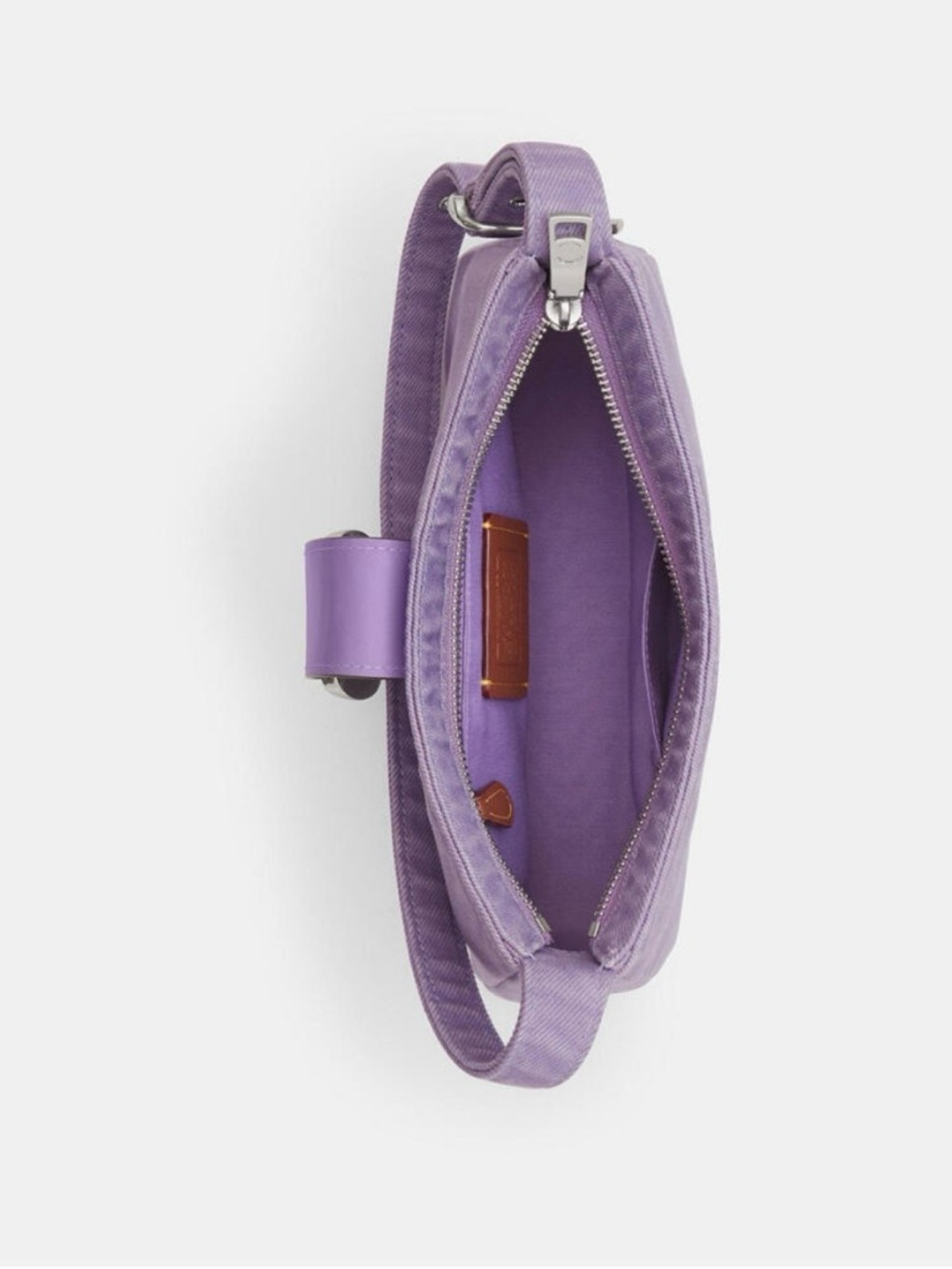 NWT COACH Eliza Shoulder Bag in Iris Purple Denim - Picture 3 of 8